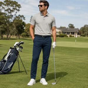 Zella Hybrid Tech Commuter Pants Men’s 38x30 Navy Stretch Golf Travel Pant